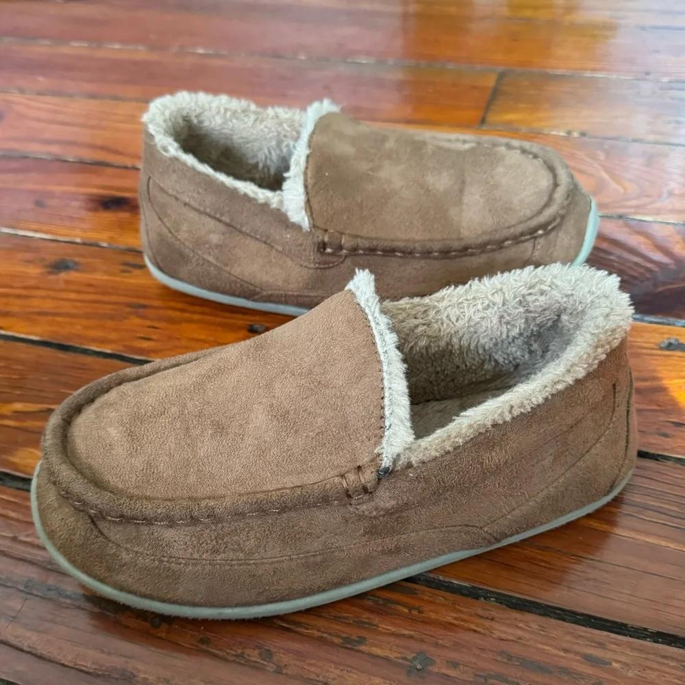 Deer Stags Kids' Lil Spun Slipper in Camel Size 4